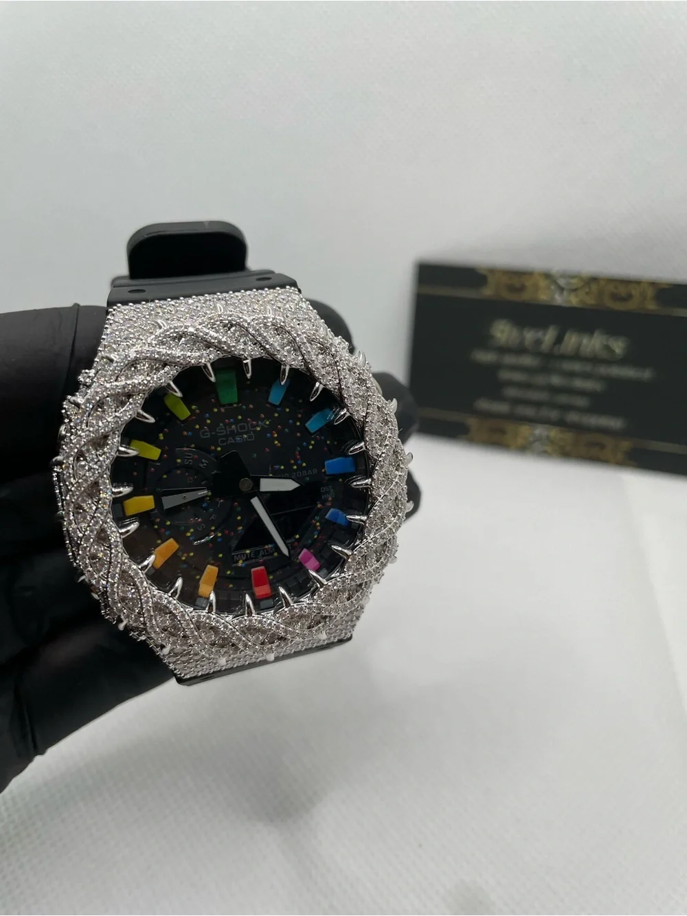 G-Shock Red Digital-Analog Watch with Silver Crystal Bezel